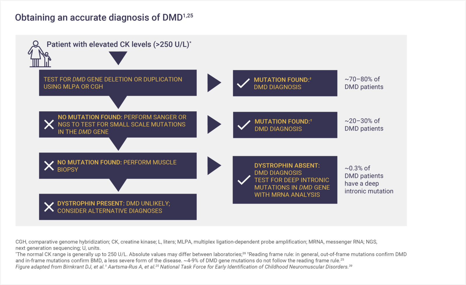 Infographic: Patient with elevated CK levels